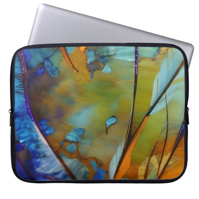 Abstracte AI Art Laptop Sleeve (Voorkant)