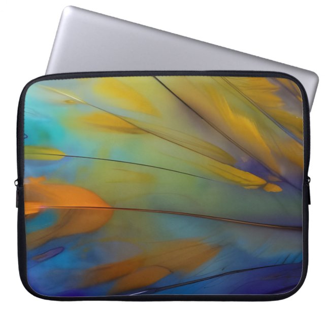 Abstracte AI Art Laptop Sleeve (Voorkant)