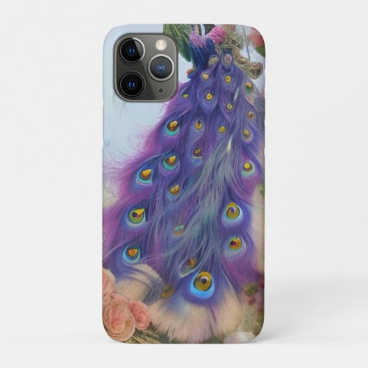 Abstracte AI Art Paarse paardenstaart Case-Mate iPhone Case (Achterkant)