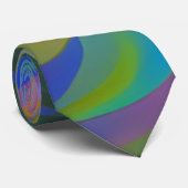 Abstracte AI Art Stropdas voor kleurenweergave (Opgerold)