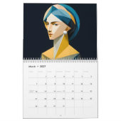 Abstracte AI-kunst Esthetiek - Fijne Kunst Remix Kalender (Mar 2027)