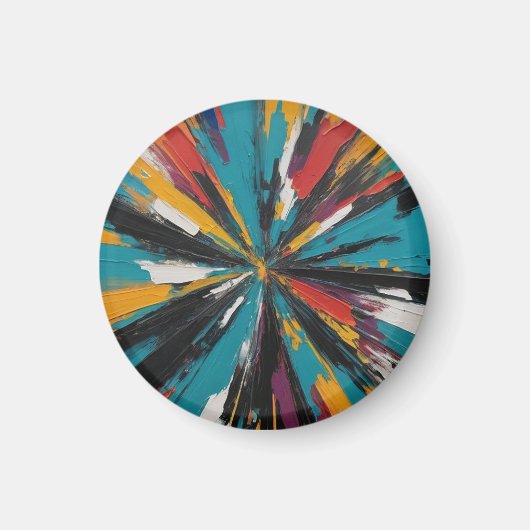 Abstracte AI-kunst Magneet (Voorkant)