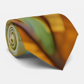 Abstracte AI-kunst met toppen en leder Stropdas (Opgerold)