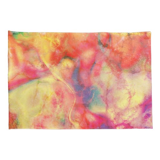 Abstracte Alcohol Ink Art Kussensloop (Achterkant-Rechts)