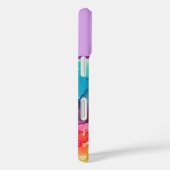 Abstracte Alcohol Ink Style Rainbow Monogrammed Case-Mate iPhone Case (Achterkant / Rechts)