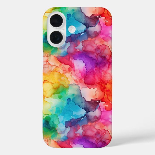 Abstracte alcohol inkt stijl regenboog Case-Mate iPhone case (Achterkant)