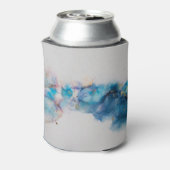Abstracte Alcoholinkt Art Achtergrond Blikjeskoeler (Blikje Achterkant)