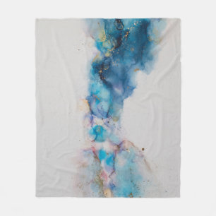 Abstracte Alcoholinkt Art Achtergrond Fleece Deken