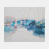 Abstracte Alcoholinkt Art Achtergrond Fleece Deken (Voorkant (Horizontaal))