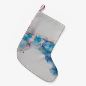 Abstracte Alcoholinkt Art Achtergrond Kleine Kerstsok (Voorkant (Hangend))