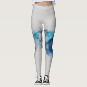 Abstracte Alcoholinkt Art Achtergrond Leggings