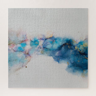 Abstracte Alcoholinkt Art Achtergrond Legpuzzel