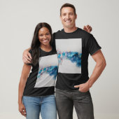 Abstracte Alcoholinkt Art Achtergrond T-shirt (Unisex)