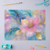 Abstracte alcoholinkt bloemendecoupage tissuepapier (Craft)