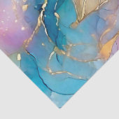 Abstracte alcoholinkt bloemendecoupage tissuepapier (Detail)