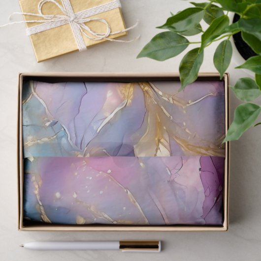 Abstracte alcoholinkt bloemendecoupage tissuepapier (Geschenk)