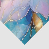 Abstracte alcoholinkt bloemendecoupage tissuepapier (Detail)