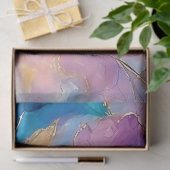 Abstracte alcoholinkt bloemendecoupage tissuepapier (Geschenk)