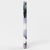 Abstracte alcoholinkt Dusty Blauwgroen Lila Dusty  Case-Mate iPhone Case (Achterkant/rechts)