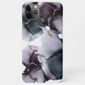 Abstracte alcoholinkt Dusty Blauwgroen Lila Dusty Case-Mate iPhone Case (Achterkant)