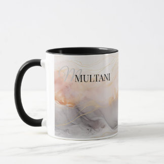 abstracte alcoholinkt koffie mok