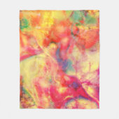 Abstracte alcoholinkt, kunstgreep fleece deken (Voorkant)
