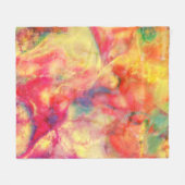 Abstracte alcoholinkt, kunstgreep fleece deken (Voorkant (Horizontaal))
