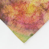 Abstracte alcoholinkt, kunstgreep fleece deken (Hoek)