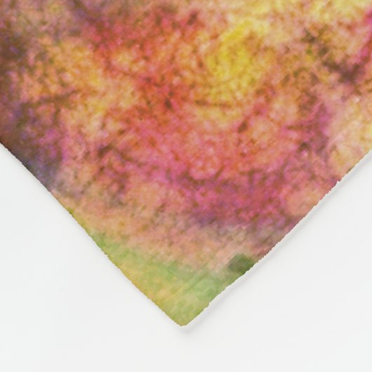 Abstracte alcoholinkt, kunstgreep fleece deken (Hoek)