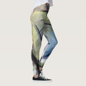 Abstracte alcoholinkt multiverkleurd leggings (Rechts)