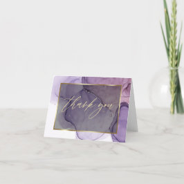 Abstracte alcoholinkt Roos roze roze kruimeltje Da Bedankkaart