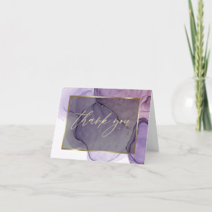 Abstracte alcoholinkt Roos roze roze kruimeltje Da Bedankkaart