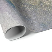 Abstracte alcoholinkt Shimmery Paars Blauwgroen Go Cadeaupapier (Rol Hoek)