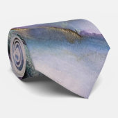 Abstracte alcoholinkt Shimmery Paars Blauwgroen Go Stropdas (Opgerold)