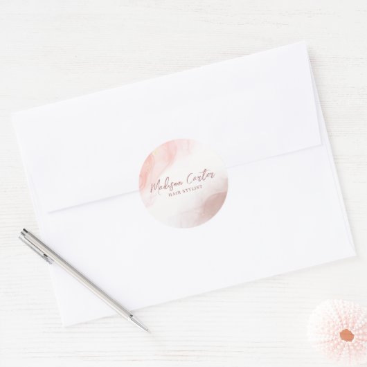 Abstracte alcoholinkt Vloeibare Sticker (Envelop)