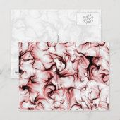 Abstracte algoritmische kunst briefkaart (Voorkant / Achterkant)