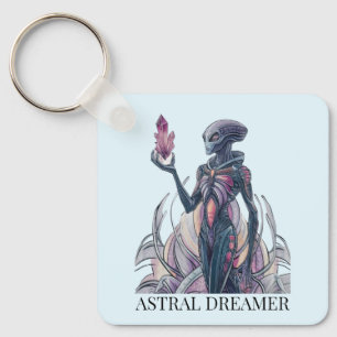 Abstracte Alien Sleutelhanger