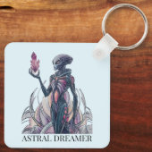 Abstracte Alien Sleutelhanger (Achterkant)