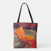 Abstracte alles-over-druk Tas schouder (Achterkant)