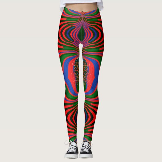 Abstracte alles-over-printLeggings Leggings (Voorkant)
