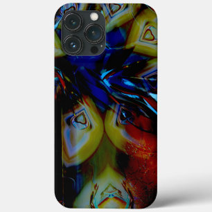 Abstracte amandelen onder toonvormig vervormd donk Case-Mate iPhone case
