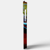 Abstracte amandelen onder toonvormig vervormd donk Case-Mate iPhone case (Achterkant / Links)