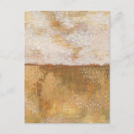 Abstracte Amber Horizon Afdrukken | Melissa Averin Briefkaart (Voorkant)