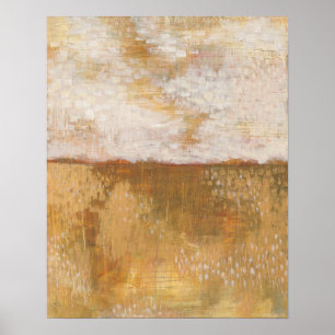 Abstracte Amber Horizon Afdrukken Melissa Averin Poster