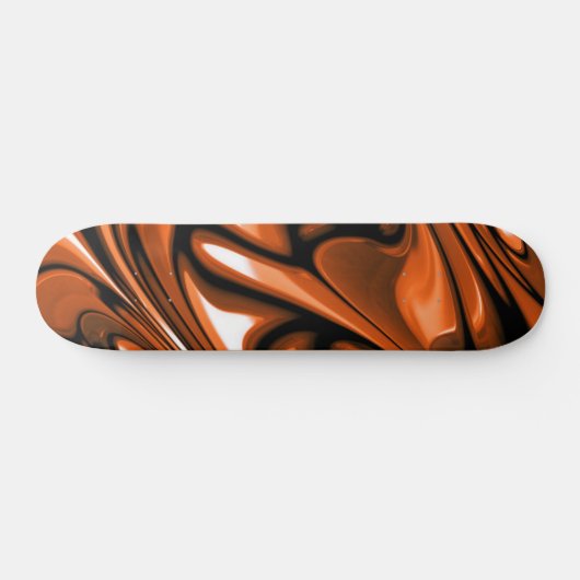 Abstracte Amber Ocean Skateboard (Horizontaal)
