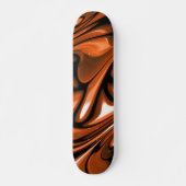 Abstracte Amber Ocean Skateboard (Voorkant)