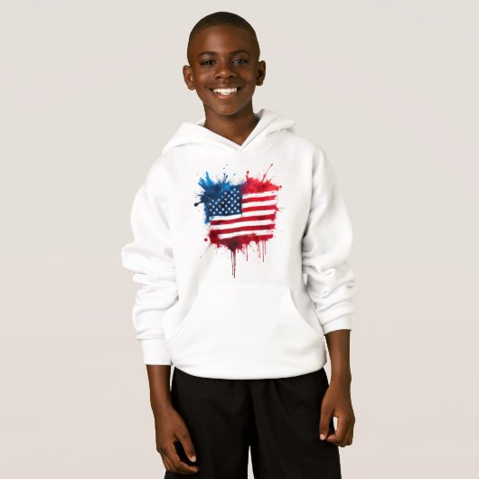 Abstracte Amerikaanse vlag (Voorkant volledig)
