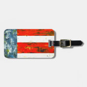 Abstracte Amerikaanse vlag Bagagelabel (Voorkant horizontaal)