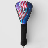 Abstracte Amerikaanse vlag Golfheadcover (Voorkant)