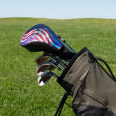 Abstracte Amerikaanse vlag Golfheadcover (Insitu)
